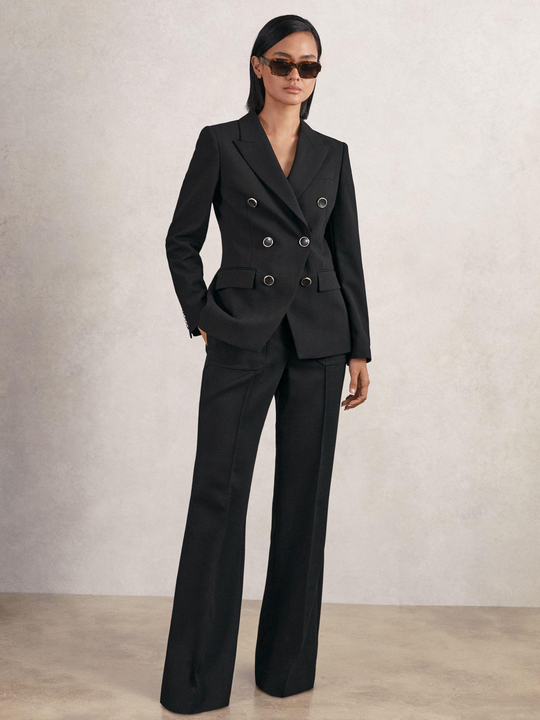 Petite Linen Belted Midi Shirt Dress in Ivory Product Image