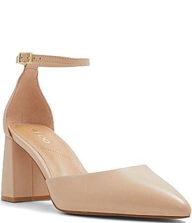 ALDO Jan Leather Ankle Strap Pumps Product Image