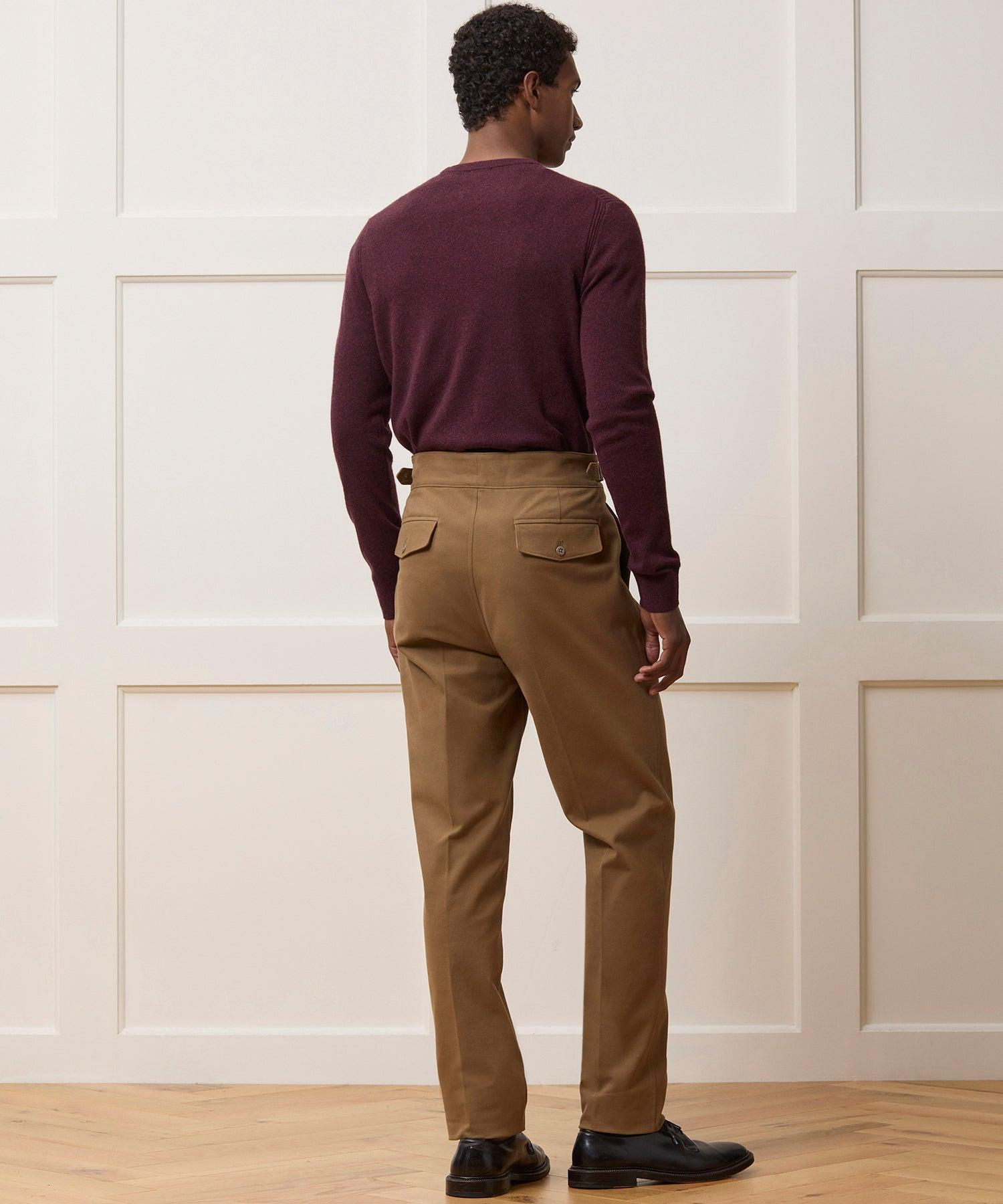 Italian Brushed Cotton Gurkha Trouser Product Image