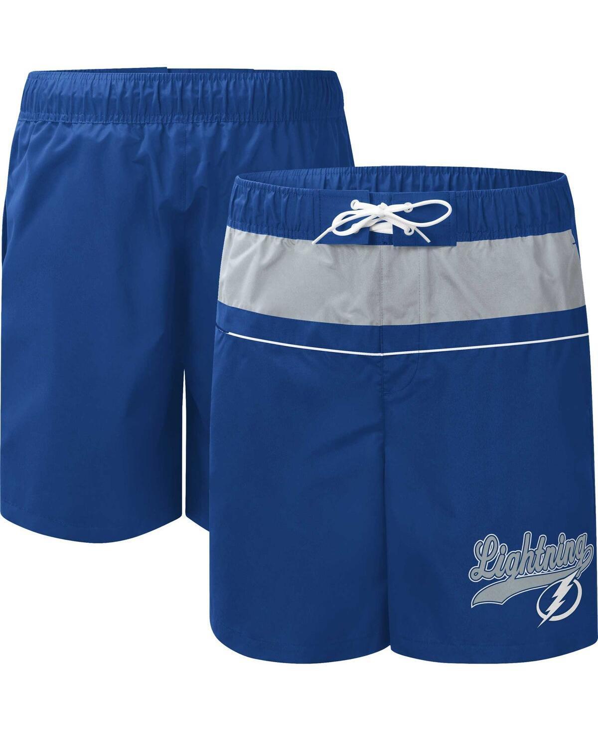 Mens Starter Blue Tampa Bay Lightning Freestyle Volley Swim Shorts Product Image