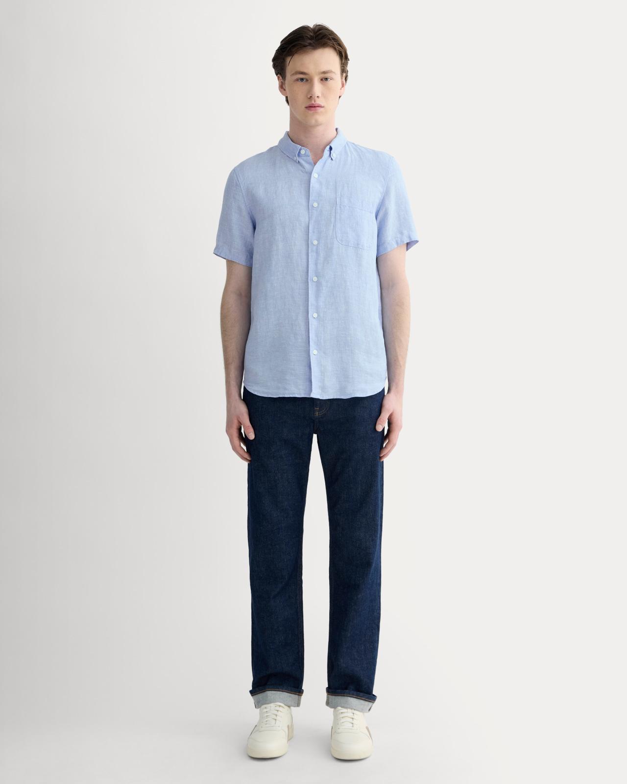 Mens Classic Short-Sleeve Shirt in Linen by Everlane Product Image