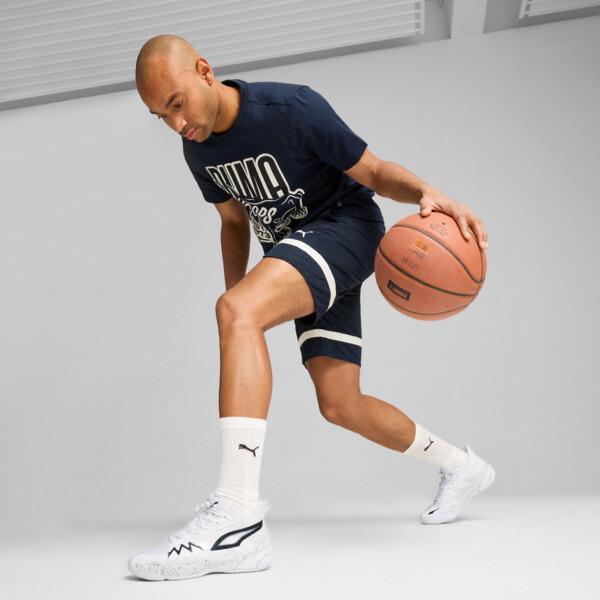 PUMA Winning Shot Men's Basketball Shorts in Dark Blue Product Image