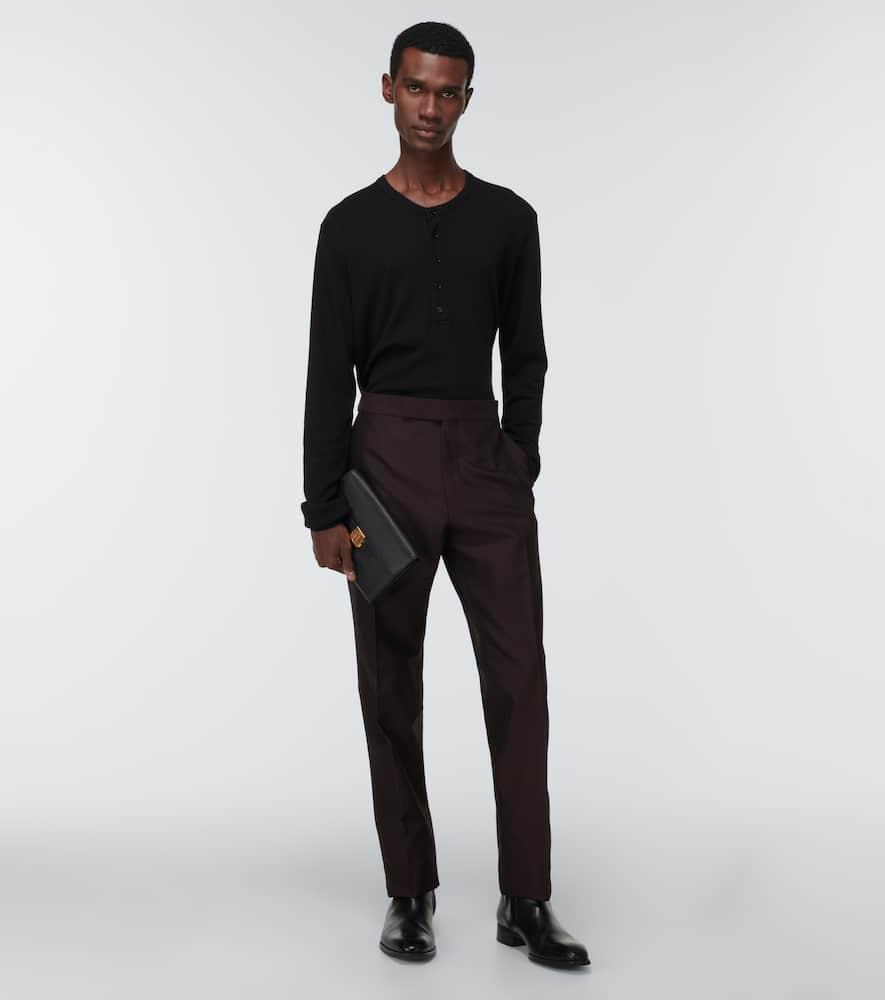 TOM FORD Black Cotton-modal Blend T-shirt In Nero Product Image