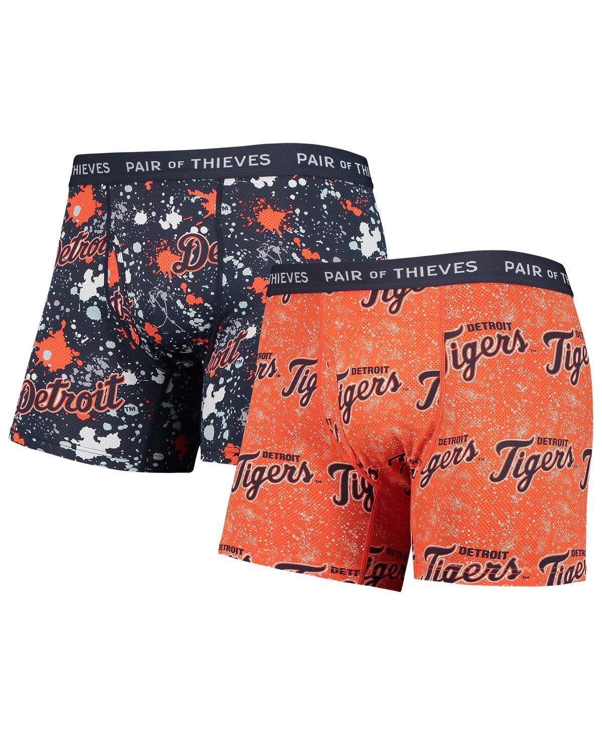 Mens Pair of Thieves /Navy Detroit Tigers Super Fit 2-Pack Boxer Briefs Set Product Image