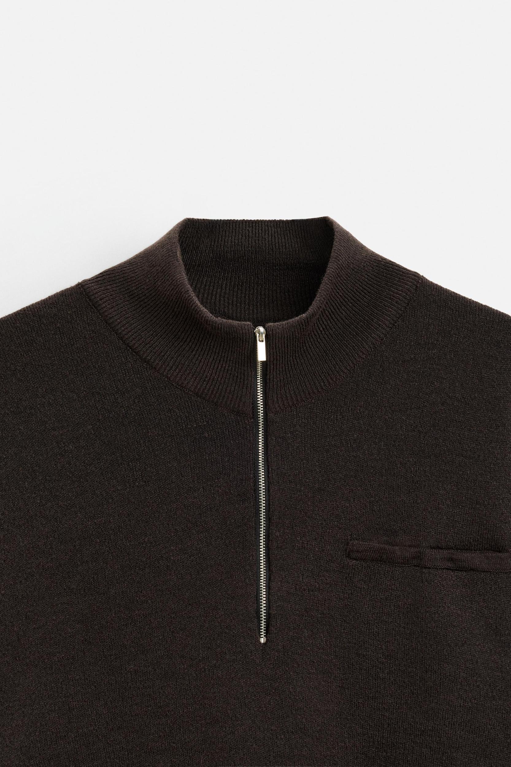QUARTER ZIP SWEATER Product Image