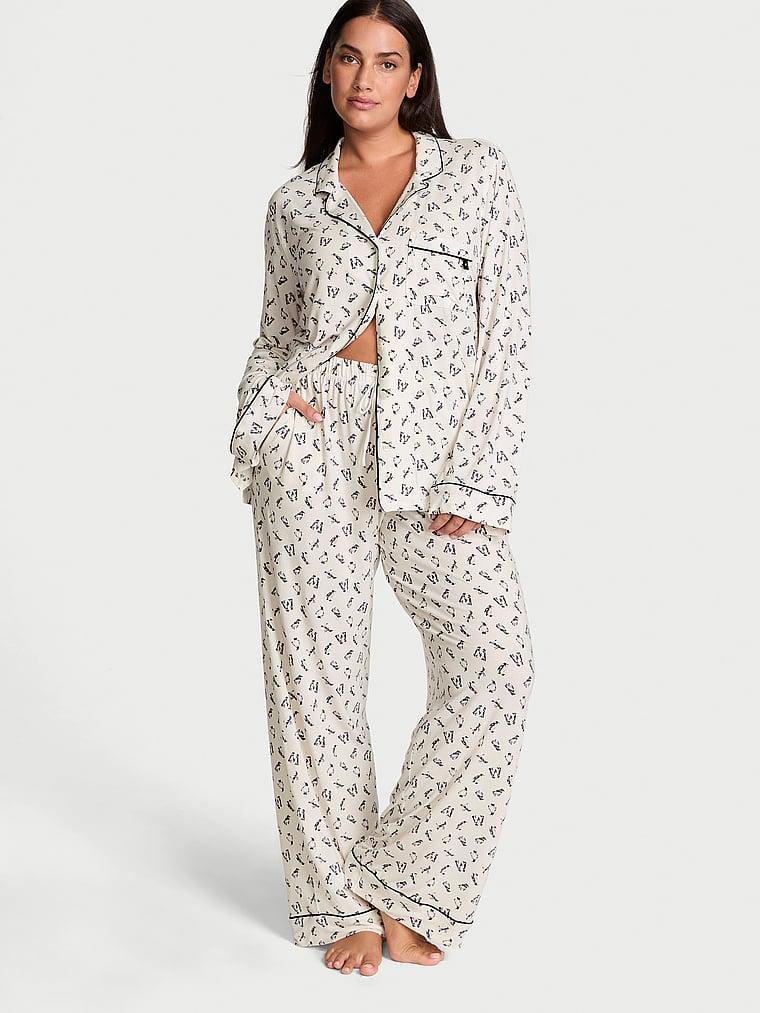 Modal Soft Long Pajama Set Product Image