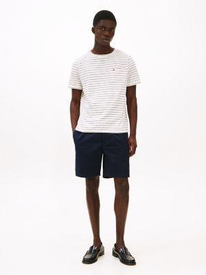 Stripe Linen-Cotton Blend Pocket T-Shirt Product Image