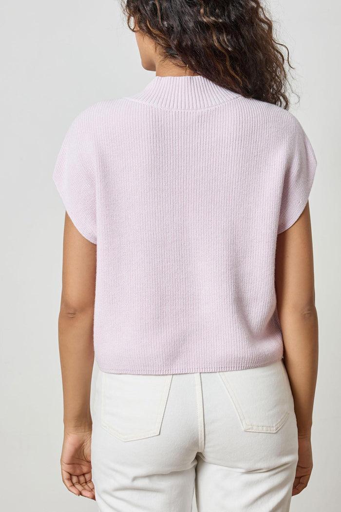 Wide Trim V-Neck Sweater Product Image