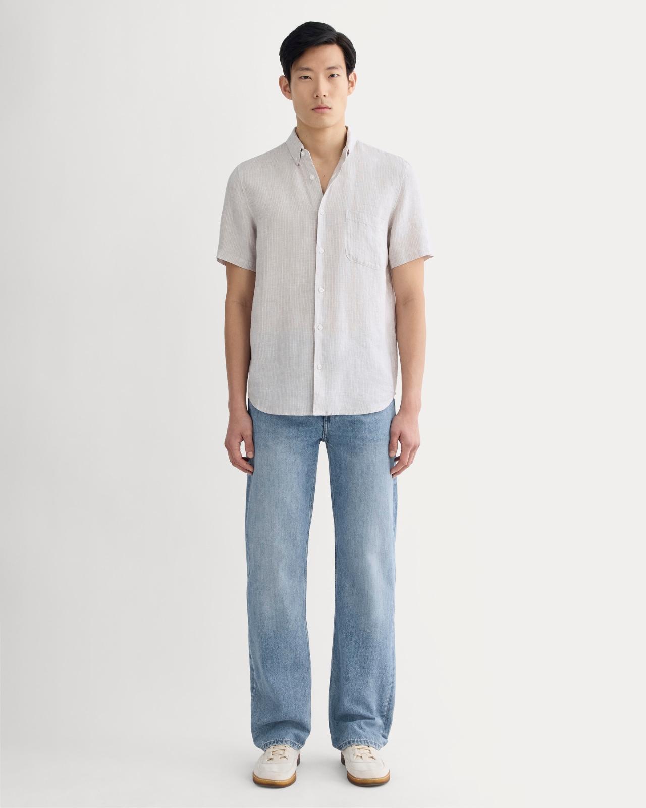 Mens Classic Short-Sleeve Shirt in Linen by Everlane Product Image