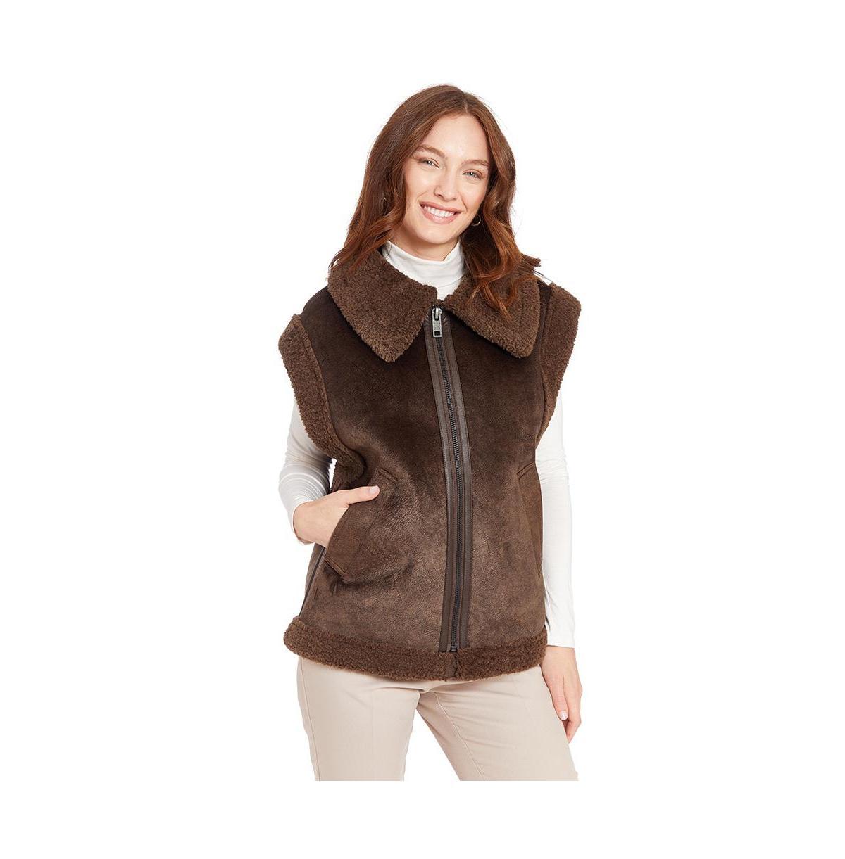 Frye Womens Sarah Faux Shearling Vest Product Image