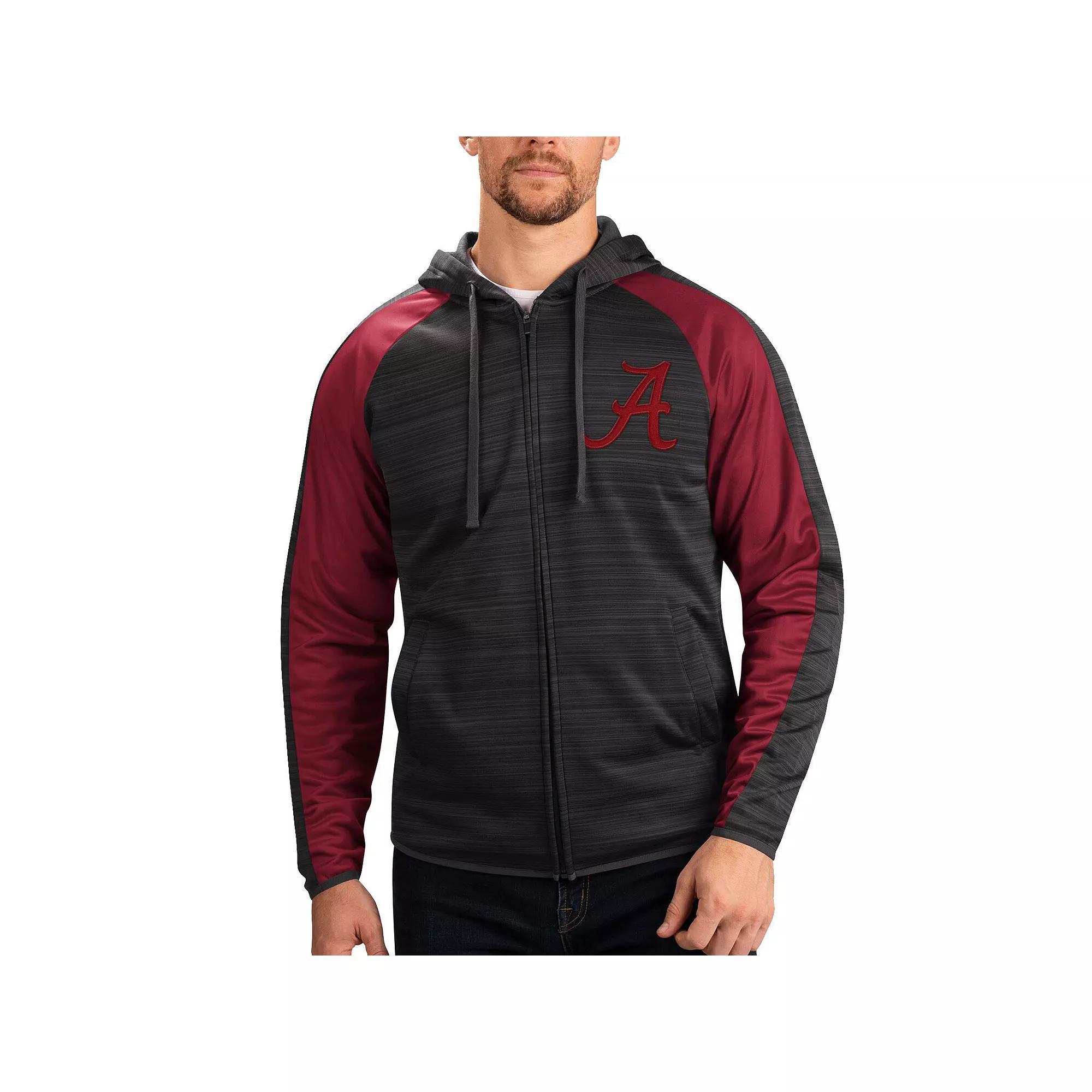 Men's G-III Sports by Carl Banks Black Clemson Tigers Neutral Zone Raglan Full-Zip Track Jacket Hoodie,  Product Image