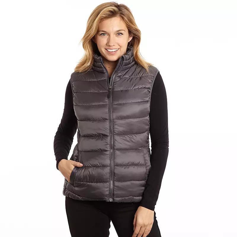 Womens Excelled Excelled Women's Plus Polyester Puffer Vest,  Product Image
