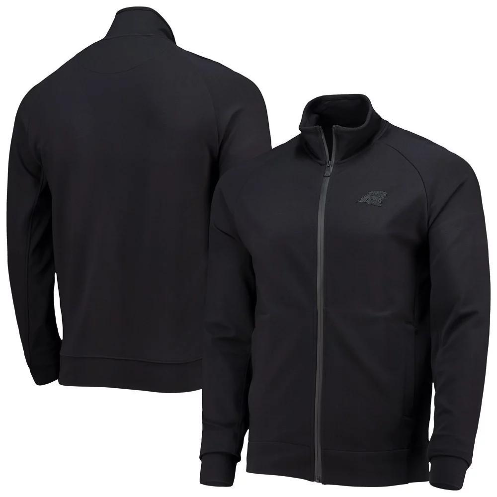 Men's 5th & Ocean by New Era Black Carolina Panthers 5th Raglan Tri-Blend Full-Zip Jacket,  Product Image
