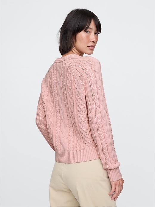 Classic Cable-Knit Sweater Product Image