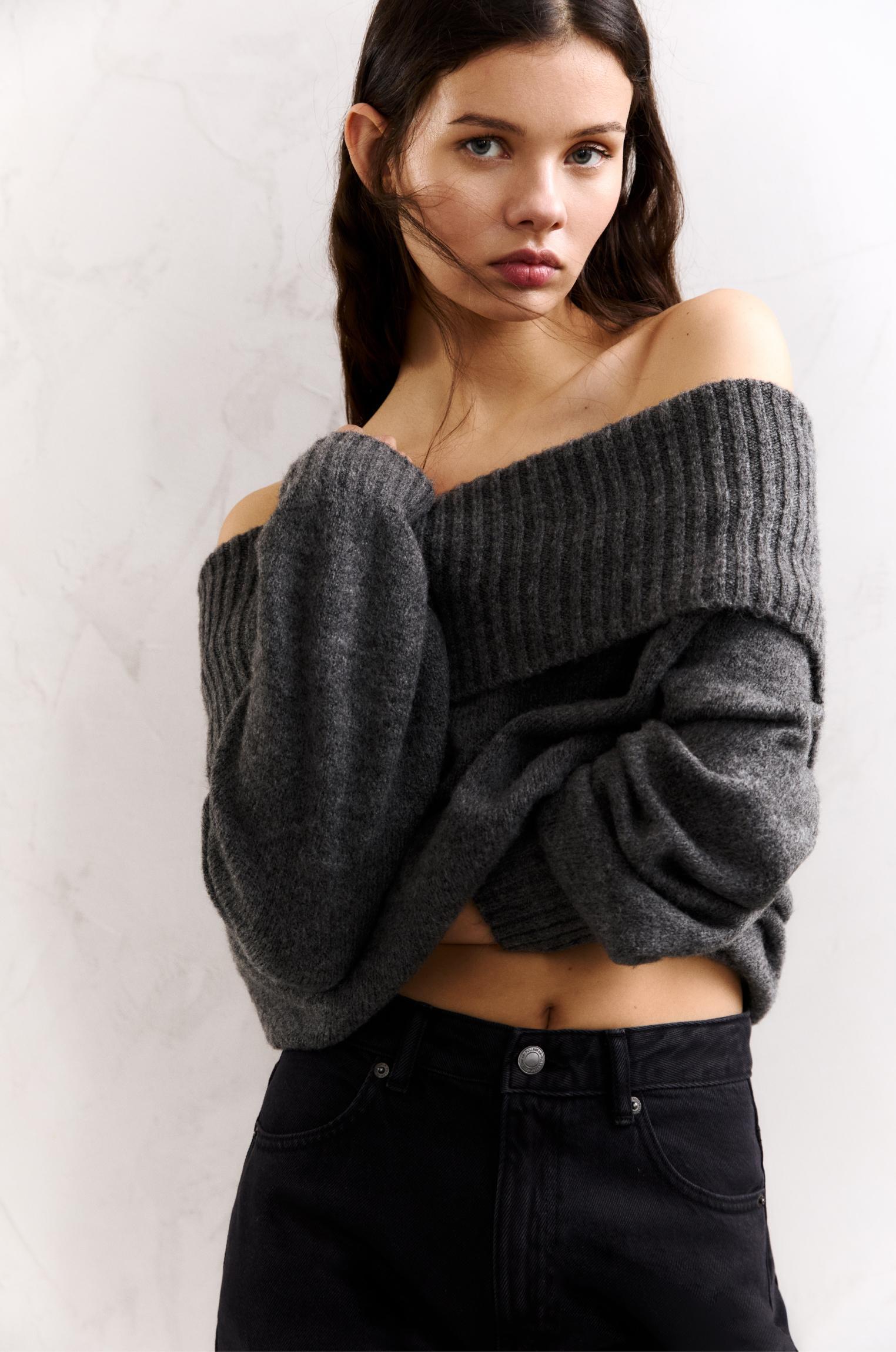 Soft touch Bardot sweater Product Image