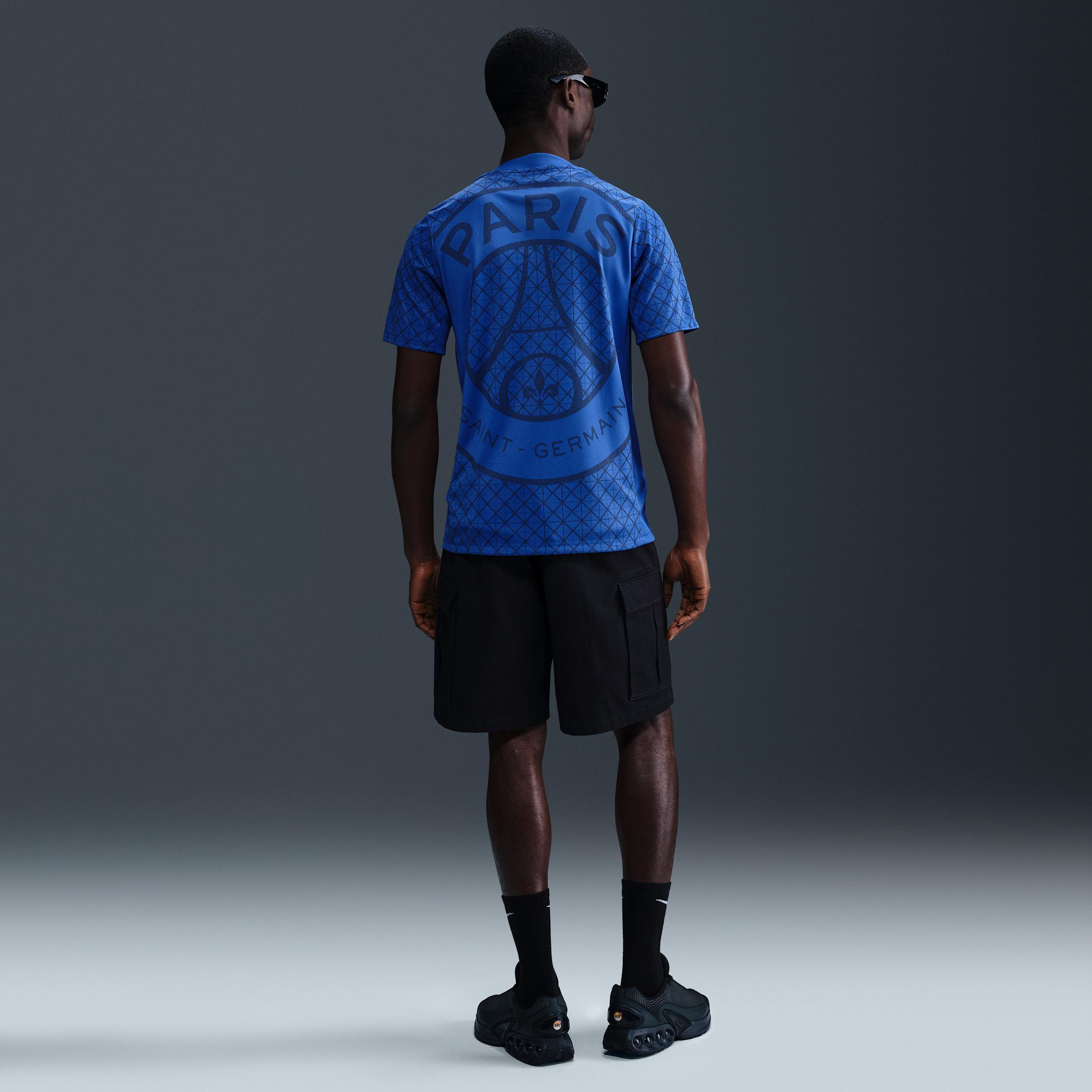 Paris Saint-Germain Academy Pro Home Nike Men's Dri-FIT Soccer Pre-Match Short-Sleeve Top Product Image