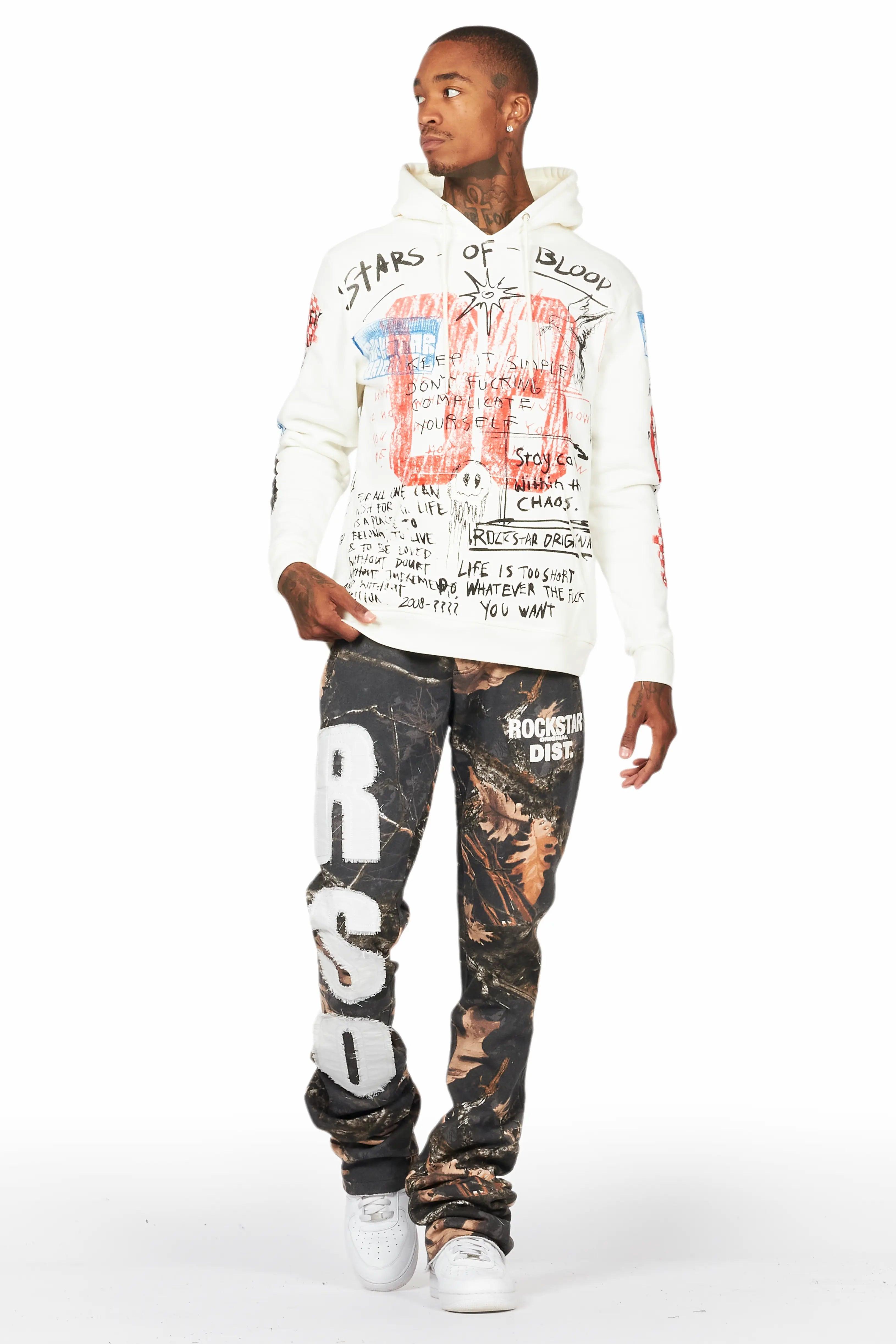 Bansi Black Tree Camo Super Stacked Trackpant Male Product Image