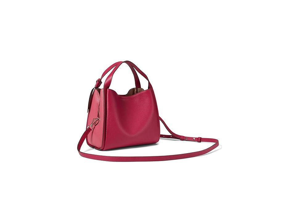 Kate Spade New York Knott Color-Blocked Pebbled Leather Medium Crossbody Tote (Renaissance Rose Multi) Tote Handbags Product Image