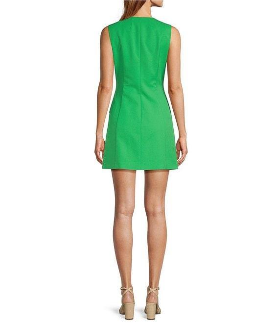 Antonio Melani Gianna Round Neck Sleeveless Button Front Dress Product Image