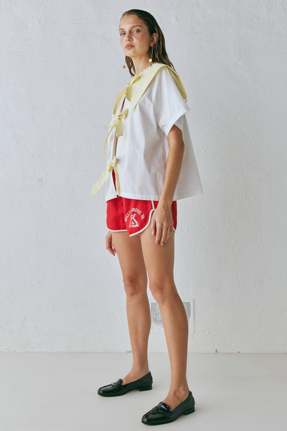 Romy Smock Top Lemon Product Image