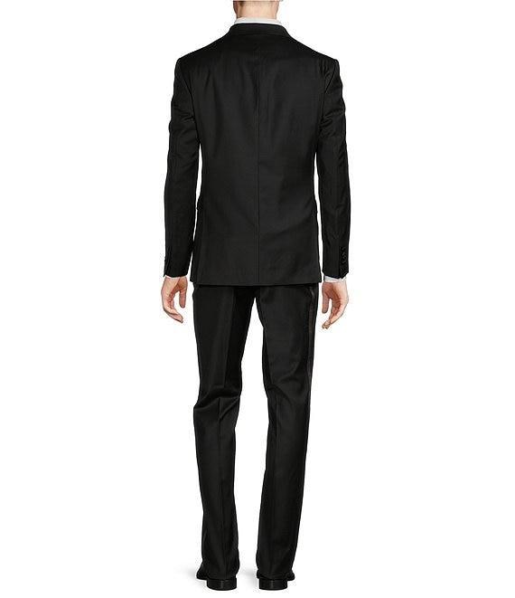 Hickey Freeman Modern Fit Flat Front Solid 2-Piece Tuxedo Suit Product Image