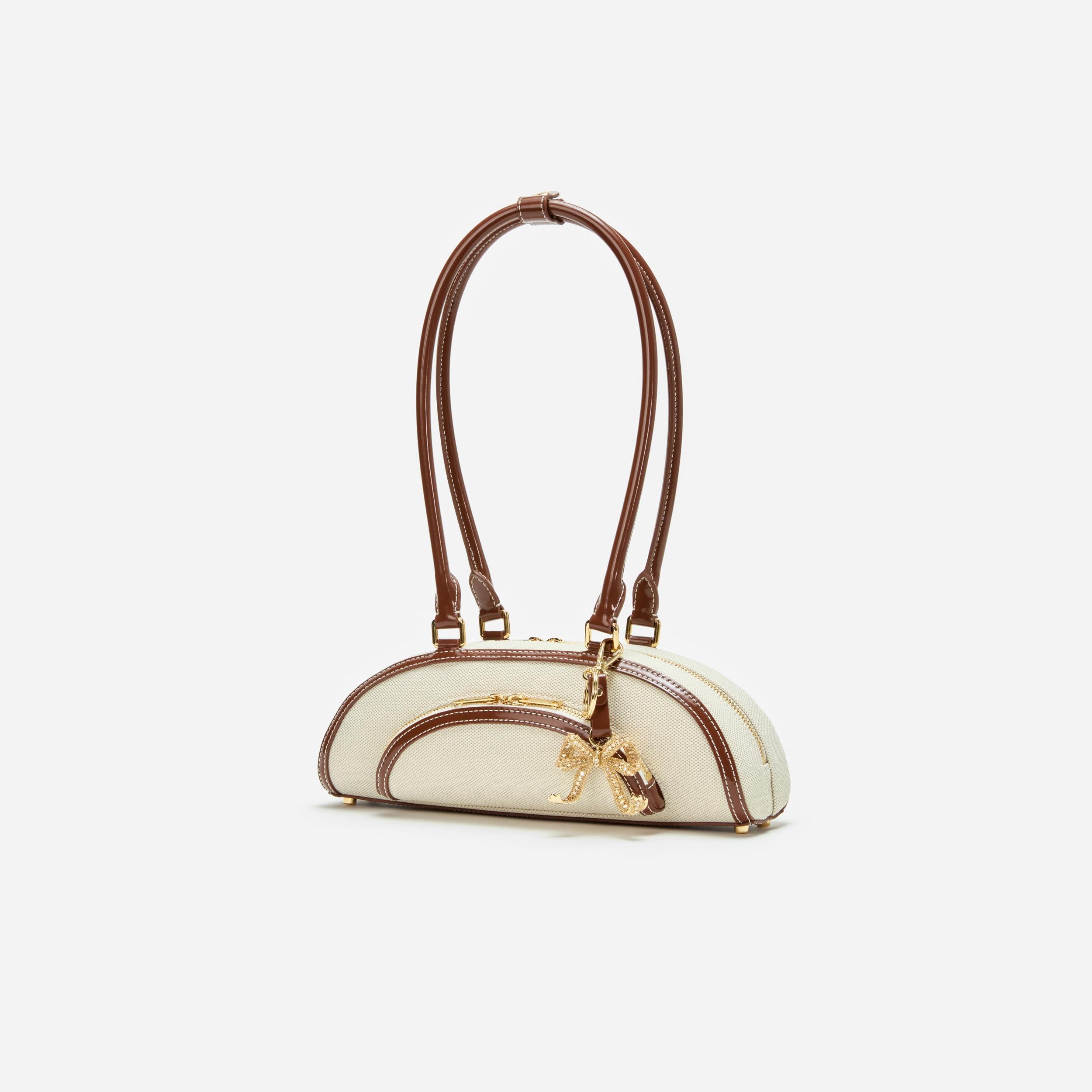 Canvas Curved Shoulder Bag Product Image