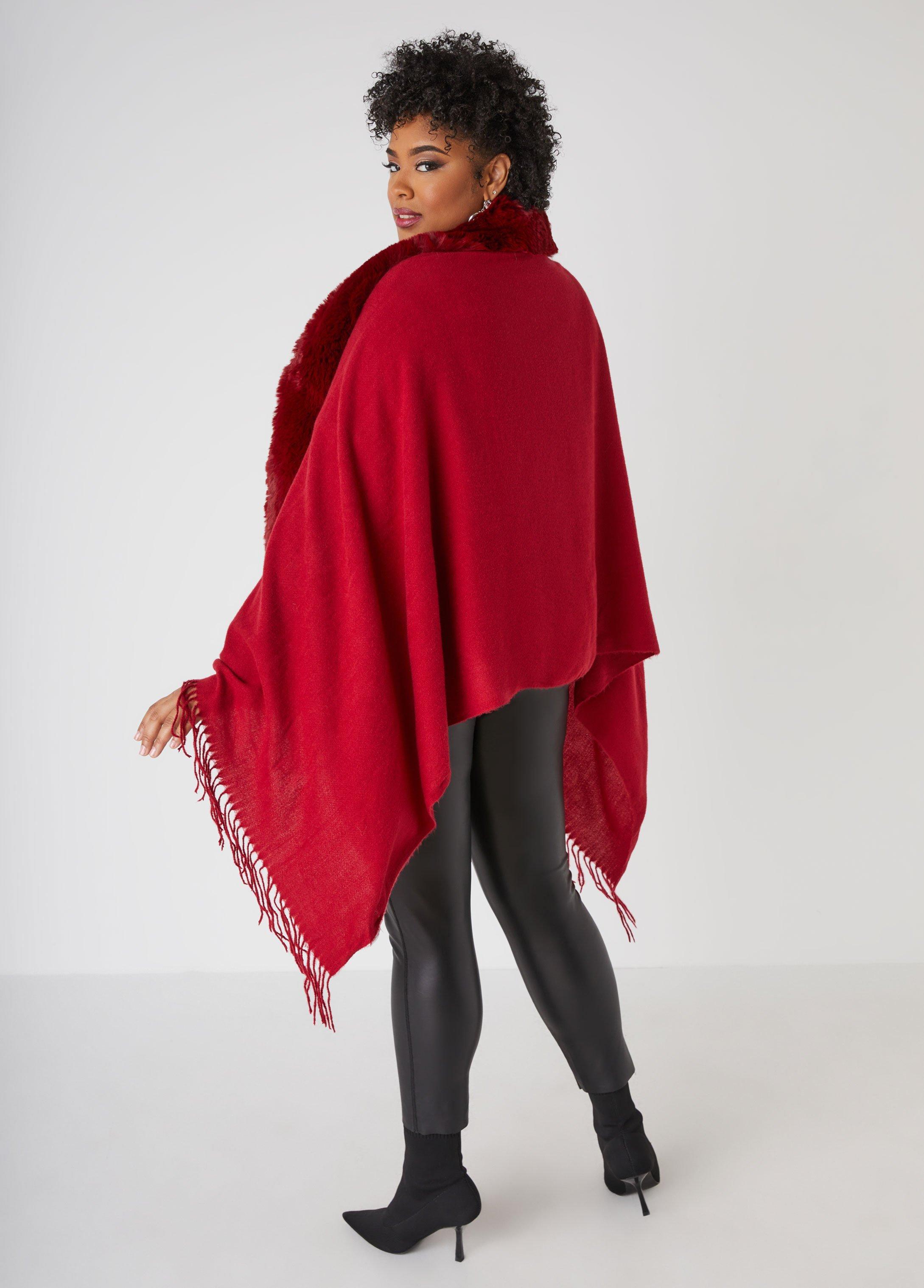 Jessica McClintock Faux Fur Shawl Product Image