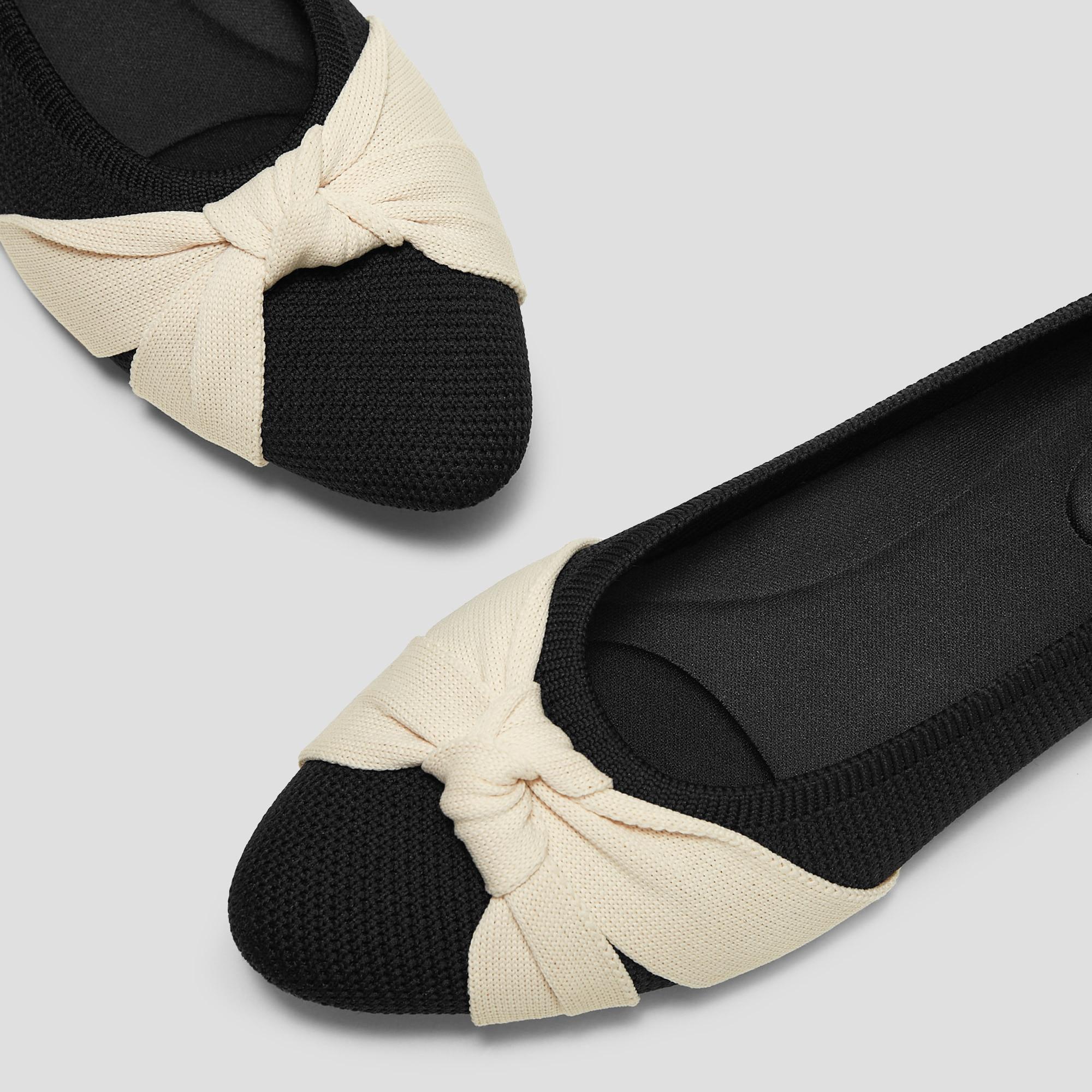 Almond-Toe Knotted Flats (Bibi) Product Image