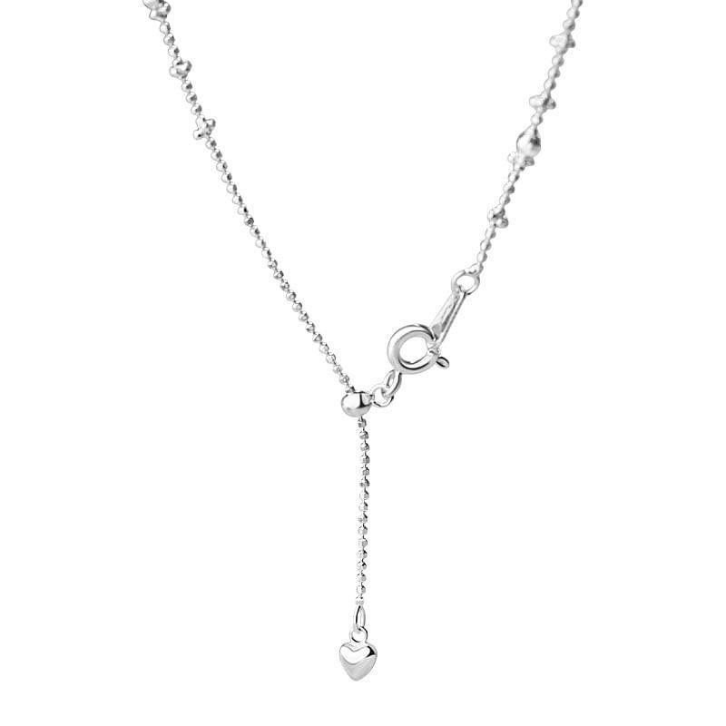 S925 Sterling Silver Heart Necklace Product Image