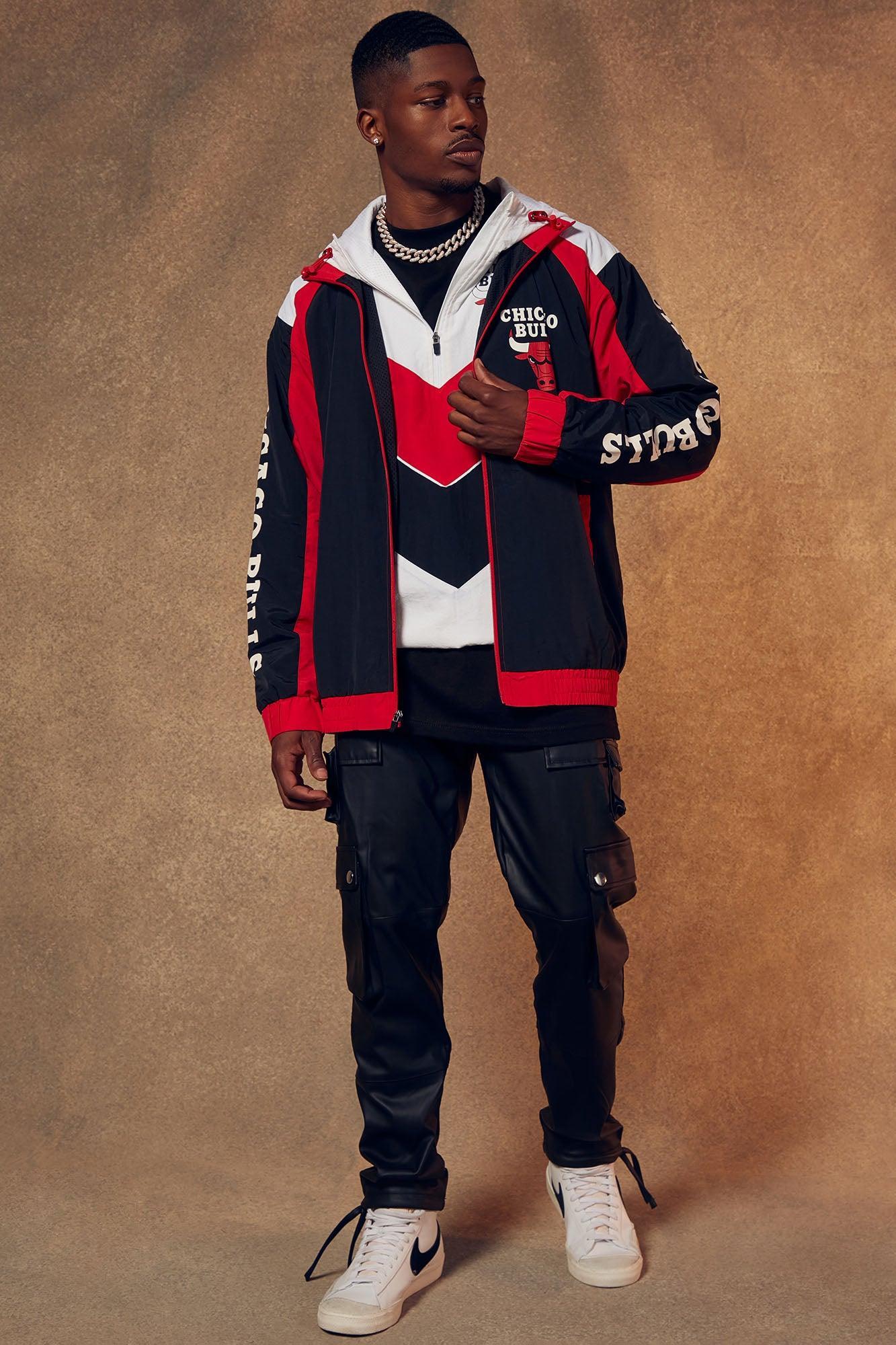 Chicago Bulls Threat Jacket - Black/Red Product Image