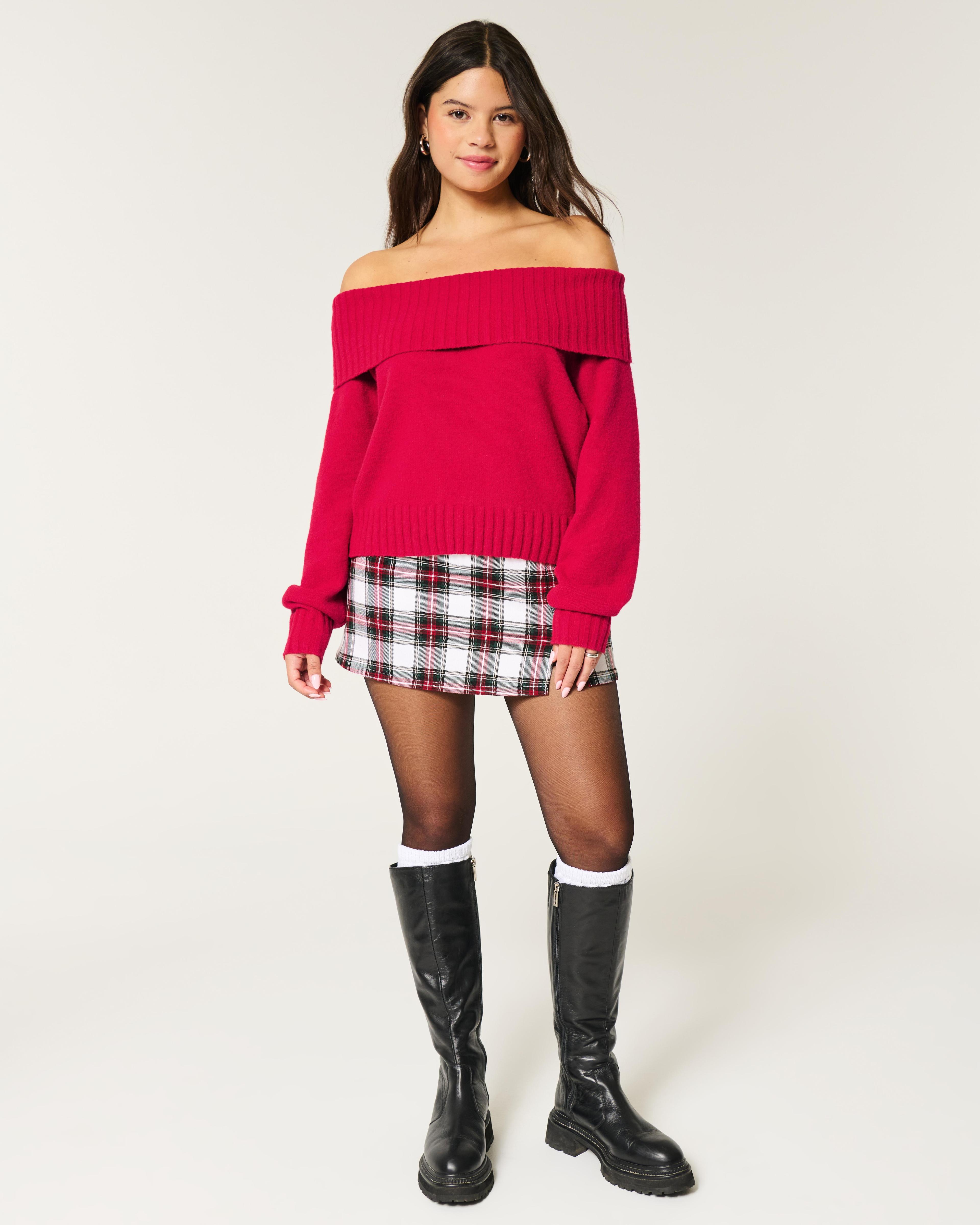 Hollister Comfy Cloud Off-the-Shoulder Sweater Product Image