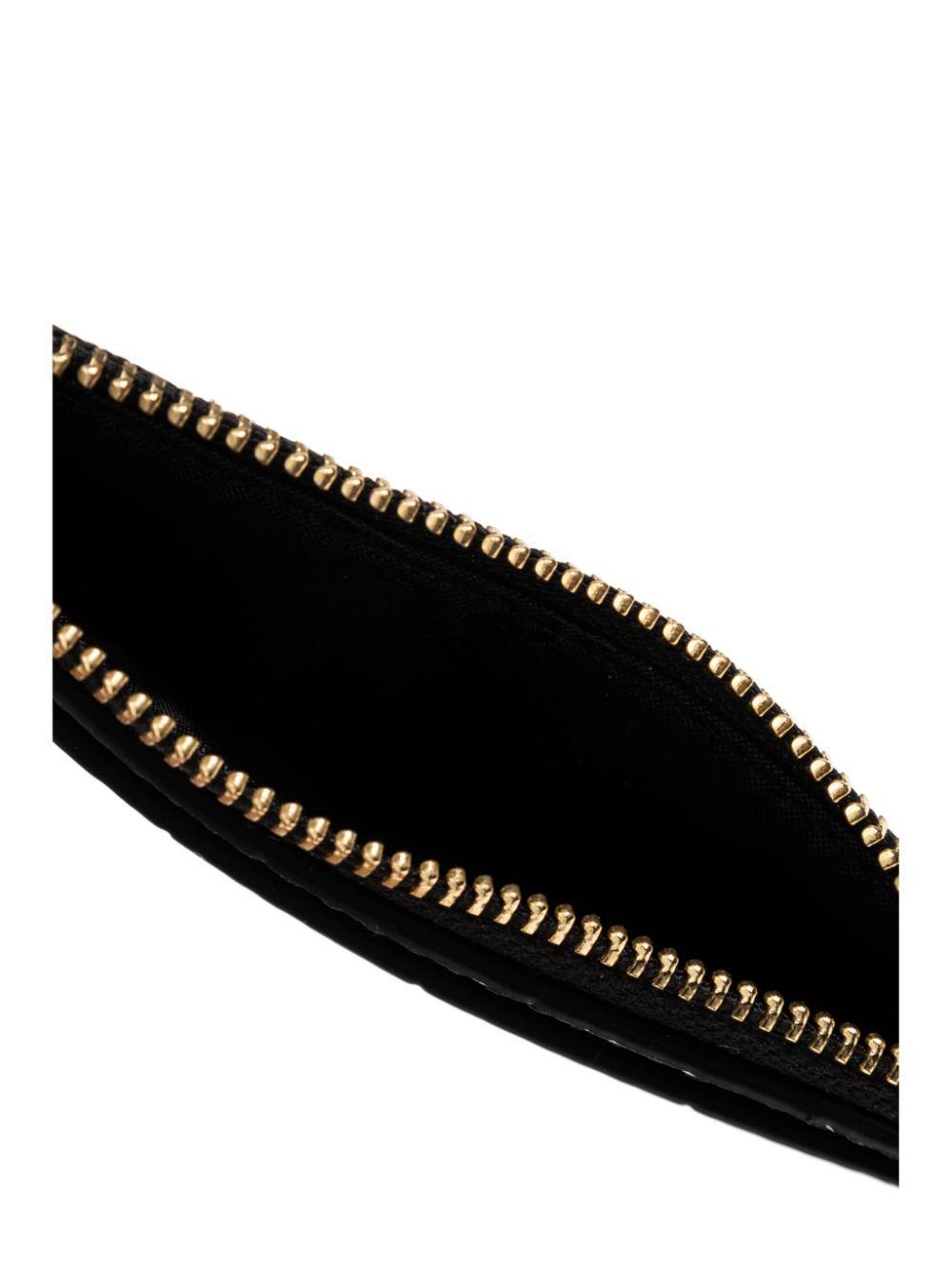 MICHAEL KORS Crocodile-embossed Cardholder In Black Product Image