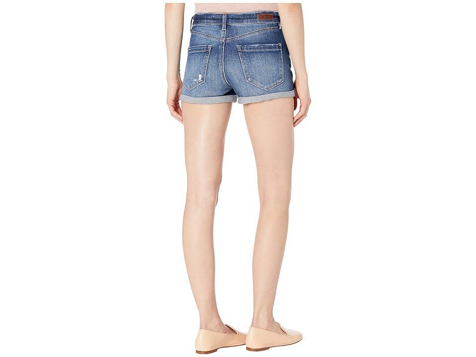 Blank NYC The Fulton High-Rise Denim Roll Up Shorts in Drastic Action (Drastic Action) Women's Shorts Product Image