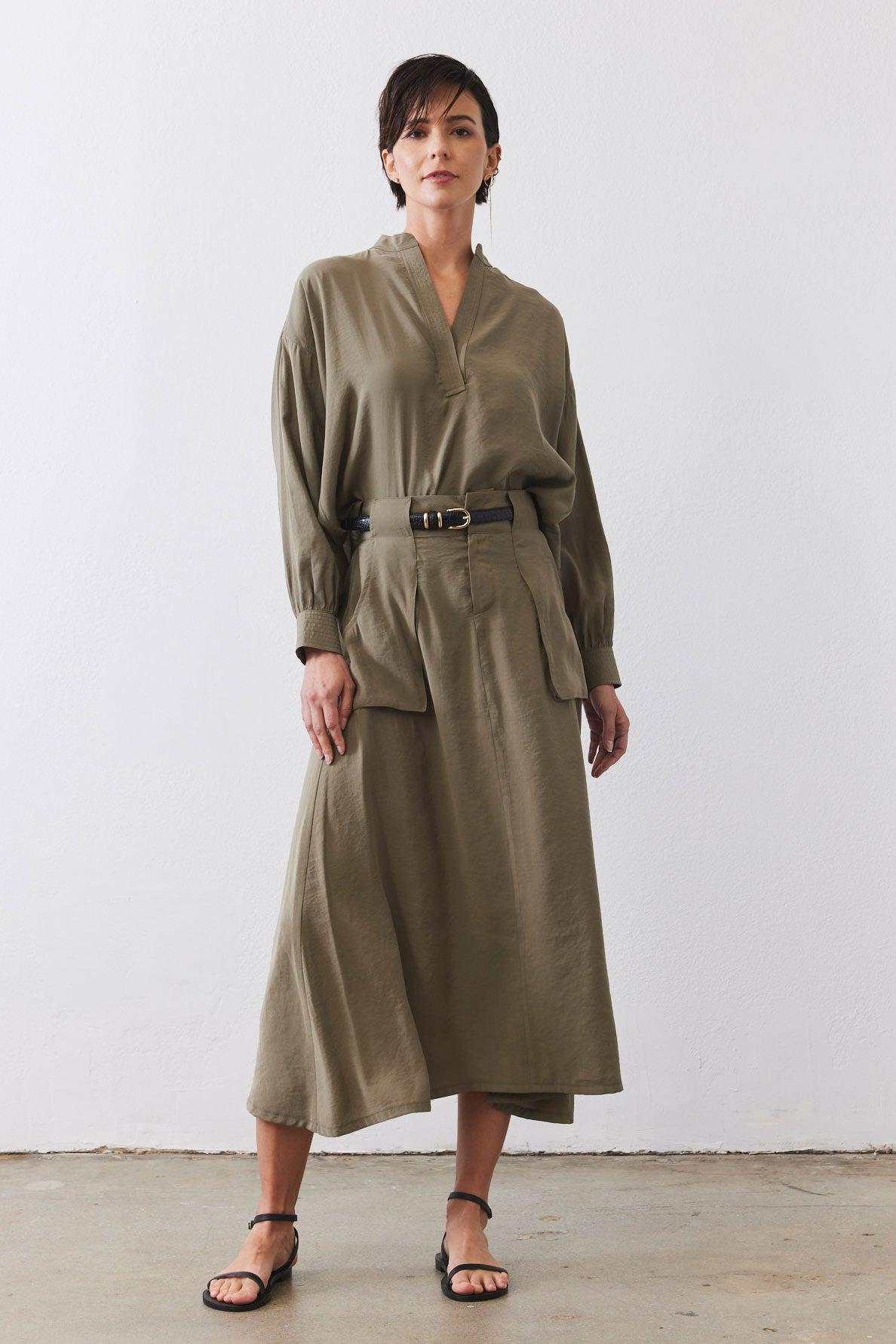 Light Poplin Utility Skirt Product Image