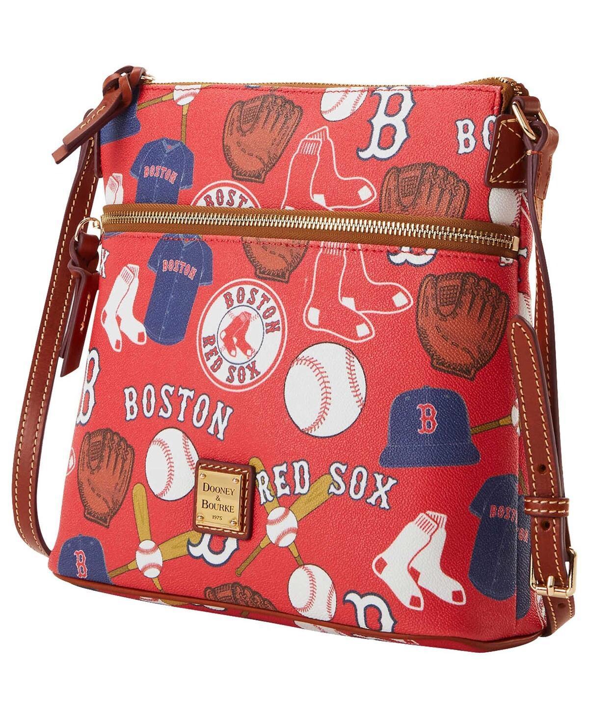 Dooney & Bourke Womens MLB Red Sox Crossbody Coated Cotton Shoulder Bag Product Image