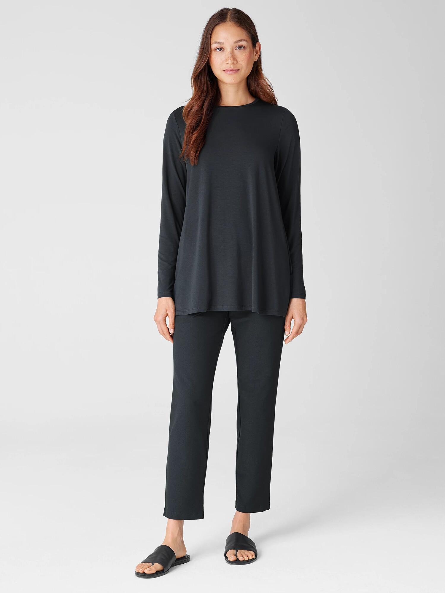 Washable Stretch Crepe Slim Pant Product Image