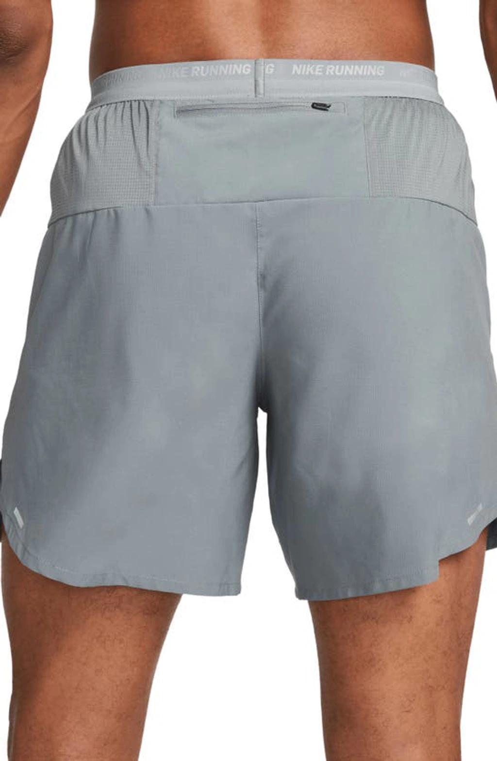 Men's Stride Dri-fit 7" Unlined Running Shorts In Grey Product Image