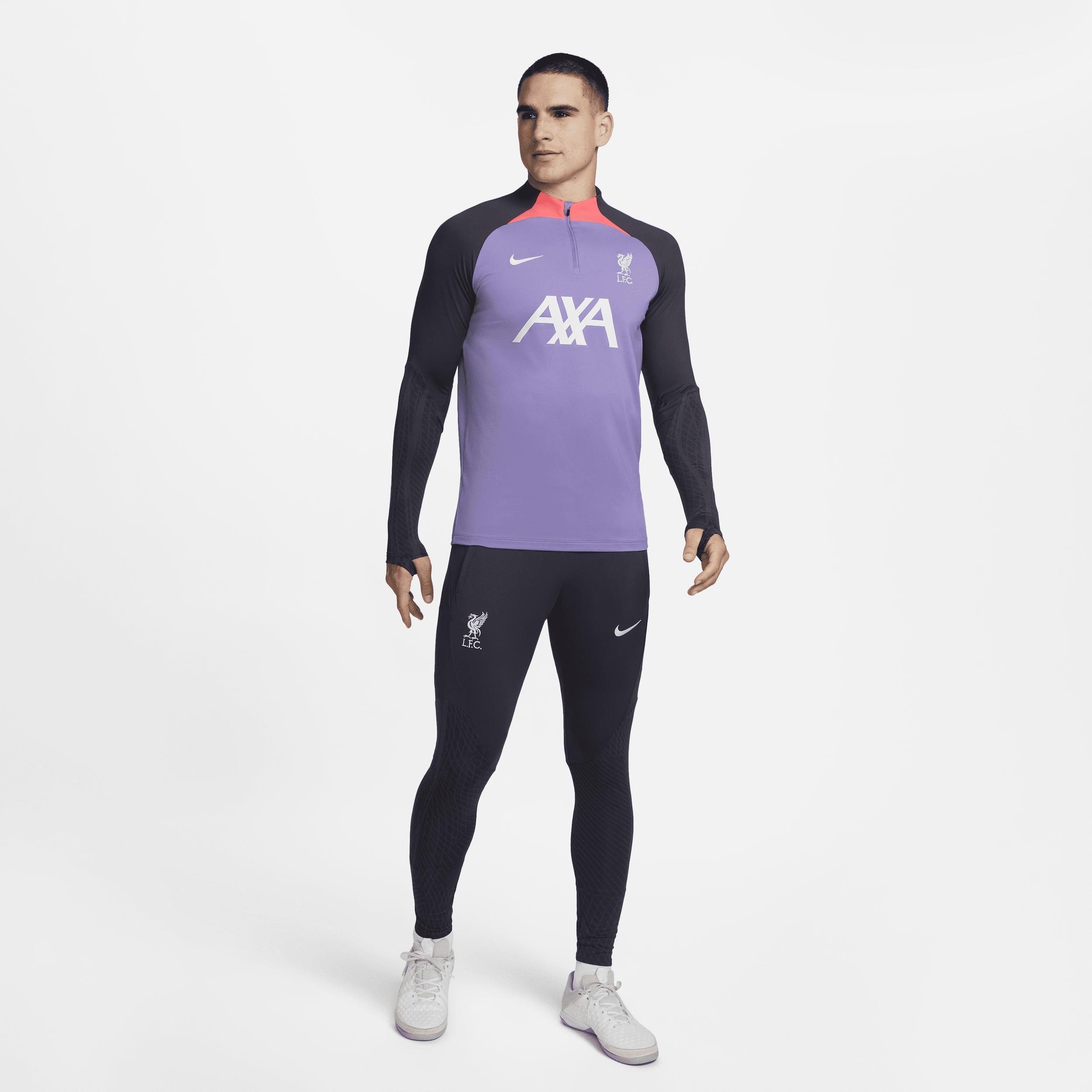 Mens Nike Purple Liverpool Strike Drill 2023/24 Performance Quarter-Zip Long Sleeve Top Product Image