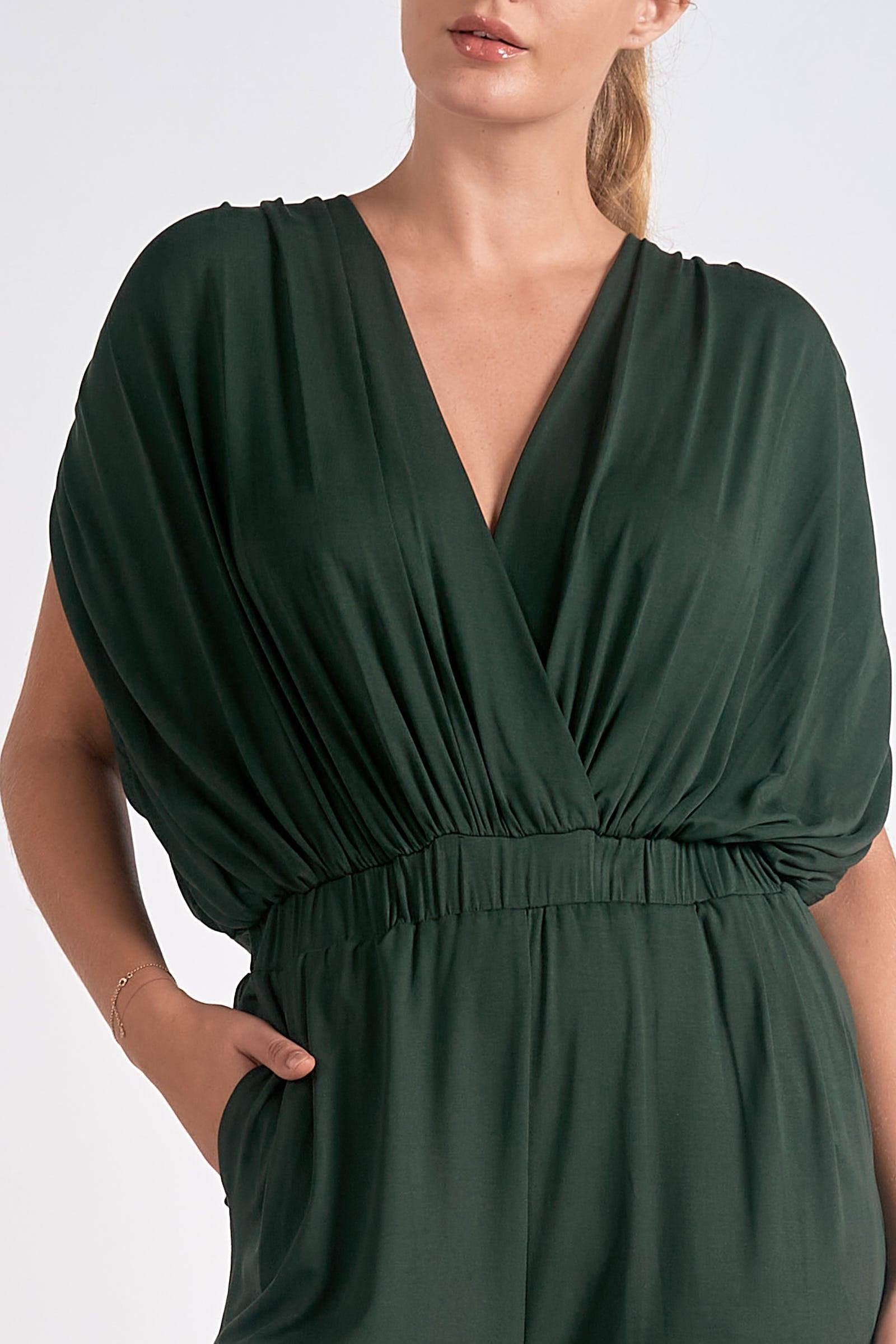 V Neck Jumpsuit Product Image