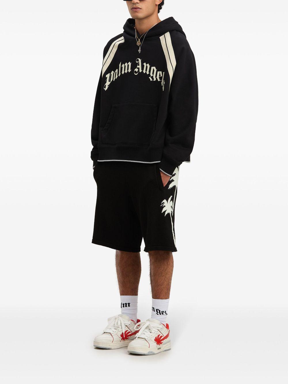 logo-print cotton hoodie Product Image