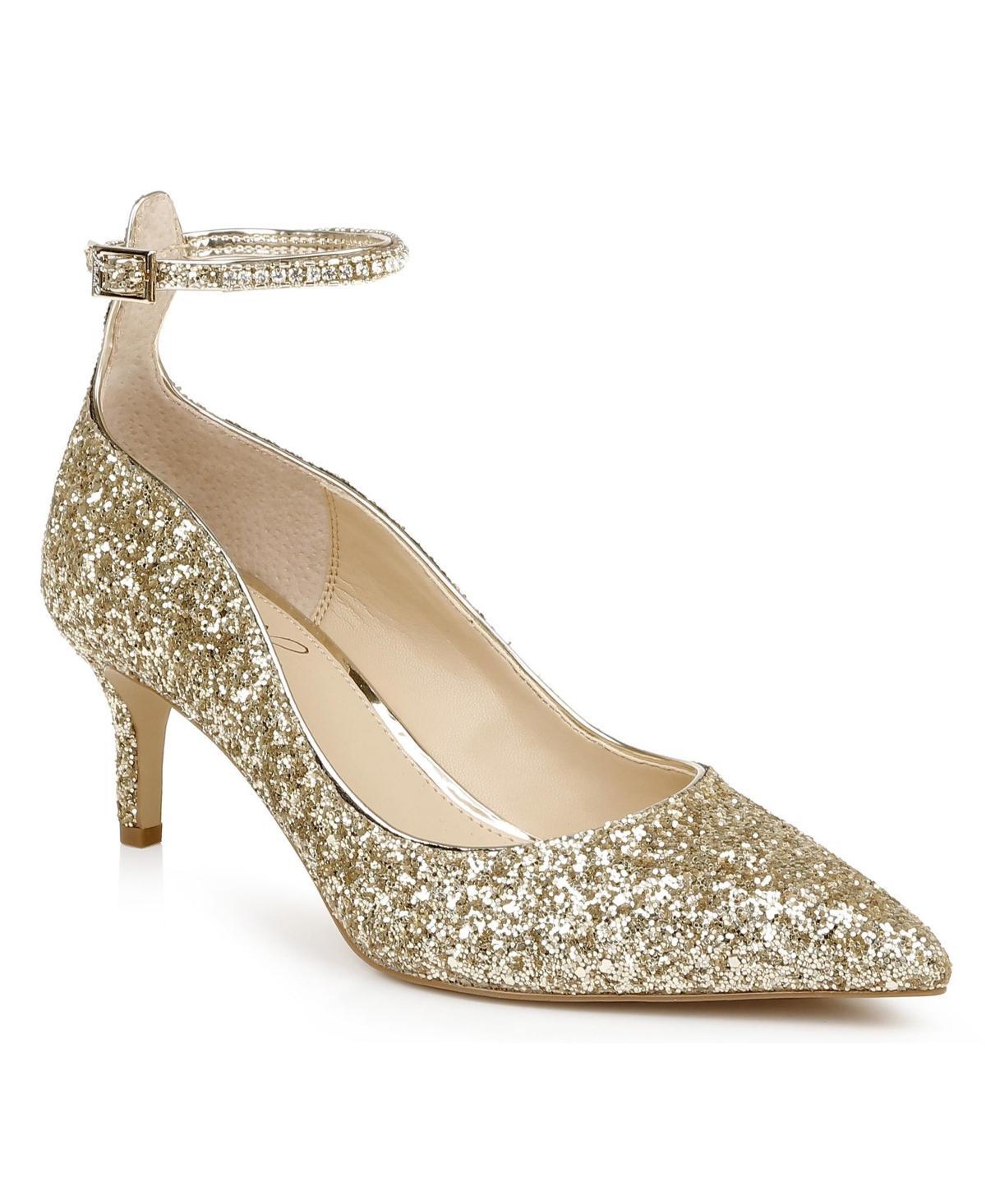 Jewel Badgley Mischka Womens Jamila Ankle Strap Evening Pumps Product Image