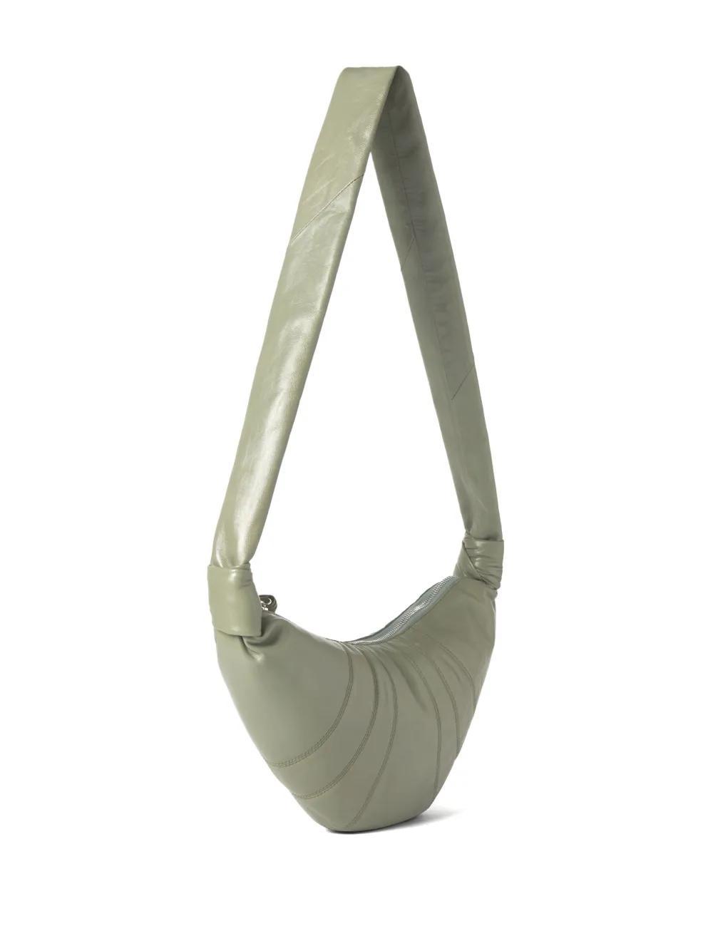 LEMAIRE Small Croissant Bag In Green Product Image