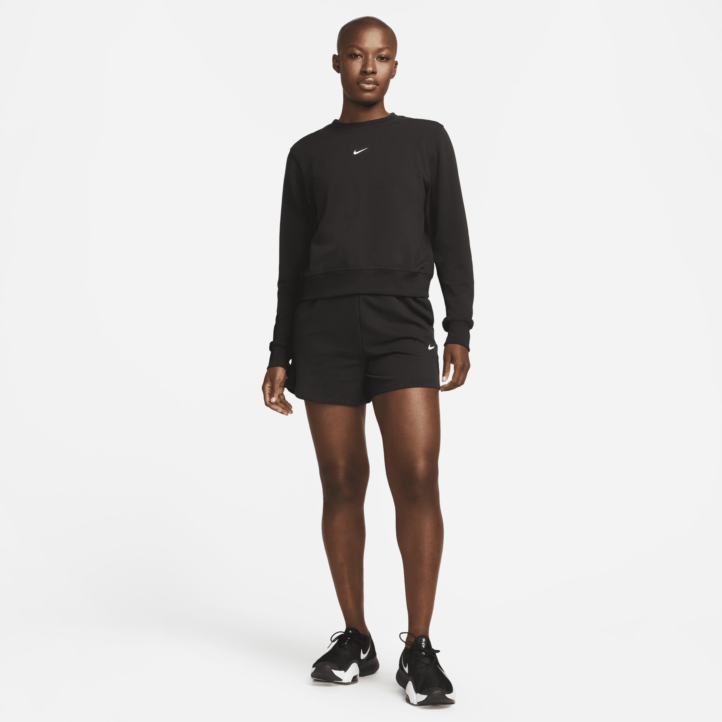 Nike Womens Dri-FIT One Crew-Neck French Terry Sweatshirt | FB5125-010 Product Image