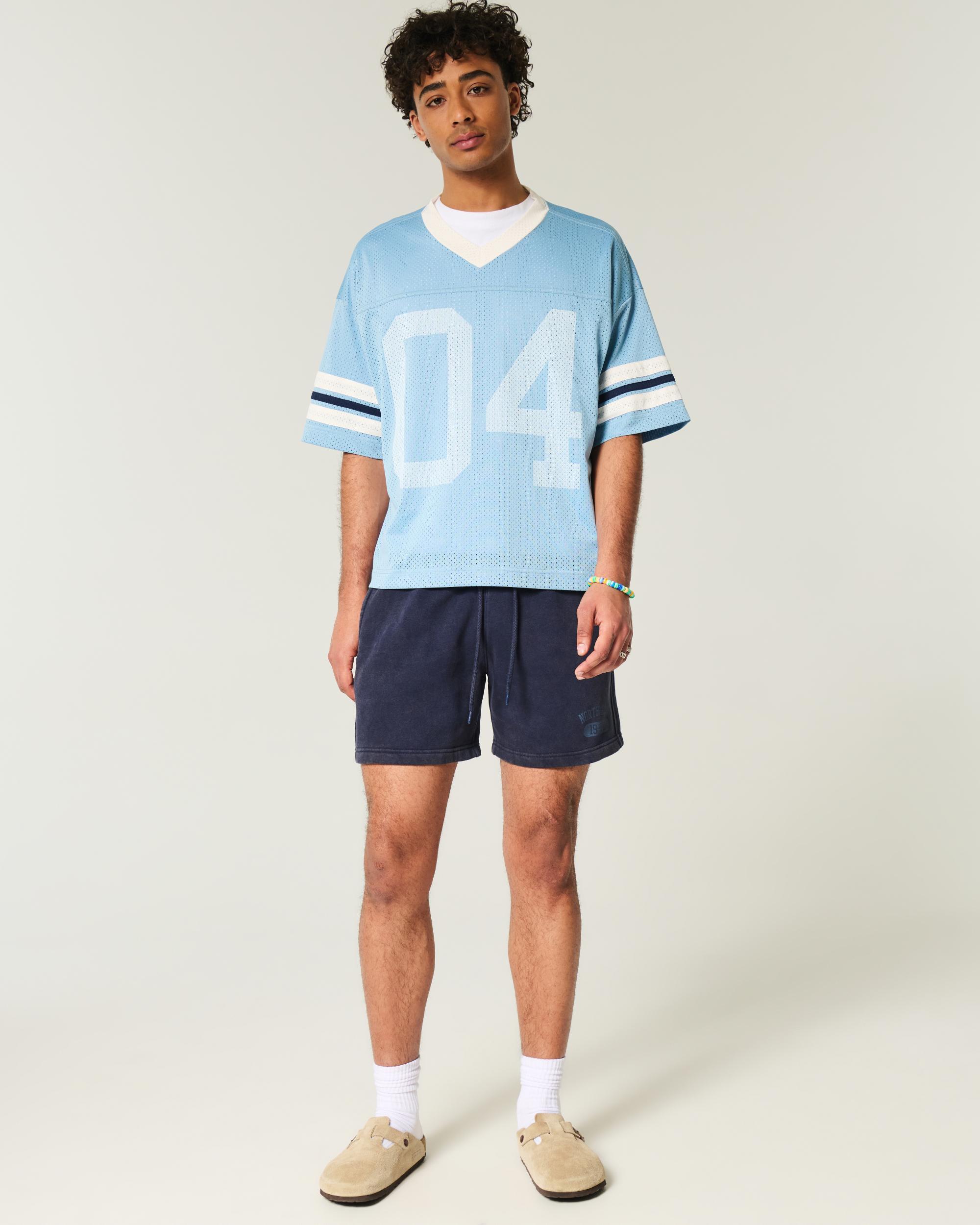 Mid-Thigh Loose Fleece Shorts Product Image
