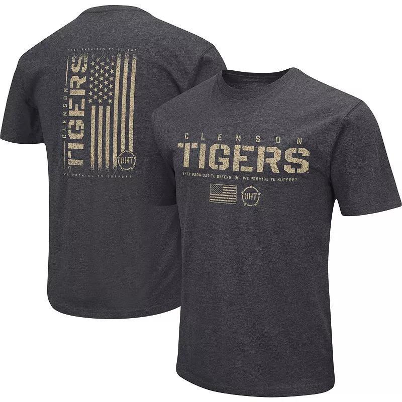 Men's Colosseum Heather Black Auburn Tigers Big & Tall OHT Military Appreciation Playbook T-Shirt, Size: 5XLT, Charco Product Image