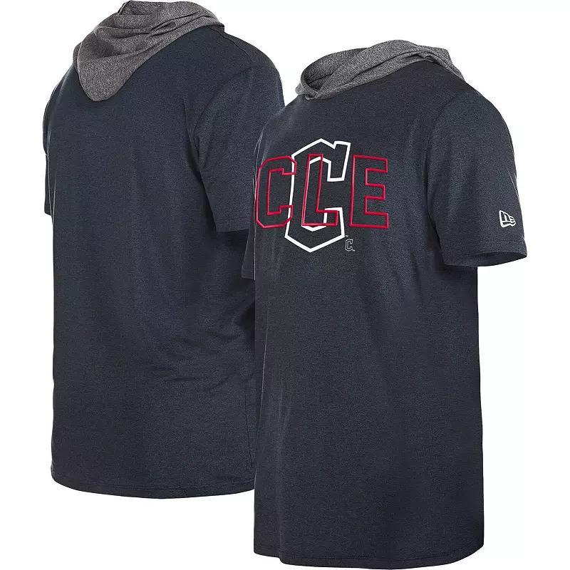 Mens New Era Navy Cleveland Guardians Team Hoodie T-Shirt Grd Blue Product Image