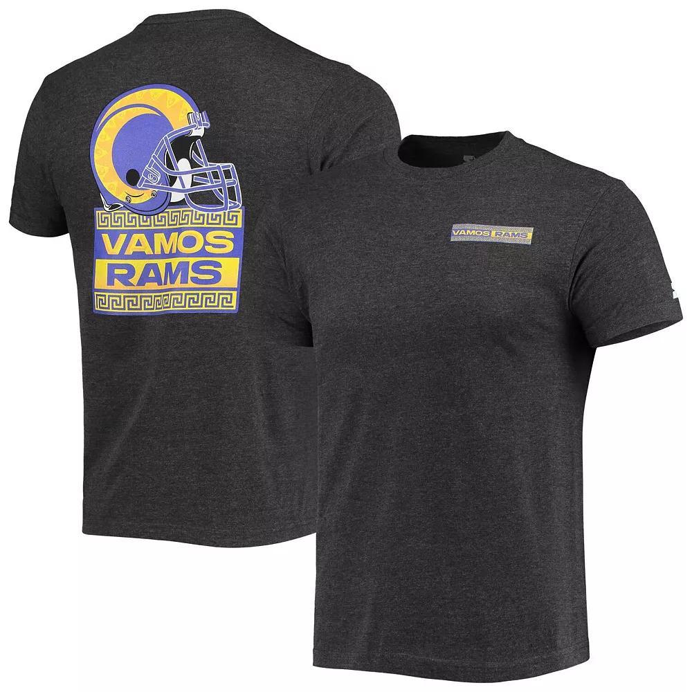 Men's Starter Black Los Angeles Rams Vamos T-Shirt,  Product Image