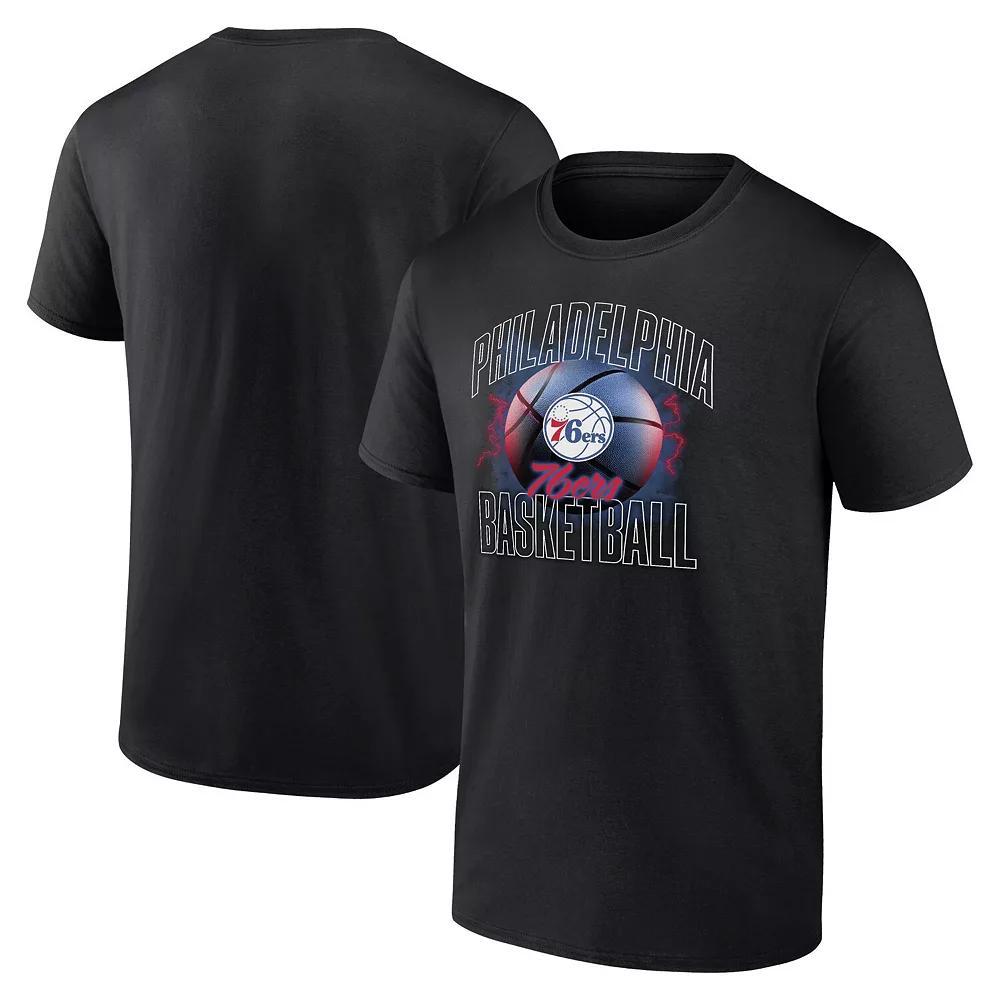 Men's Fanatics Black Philadelphia 76ers Match Up T-Shirt,  Product Image