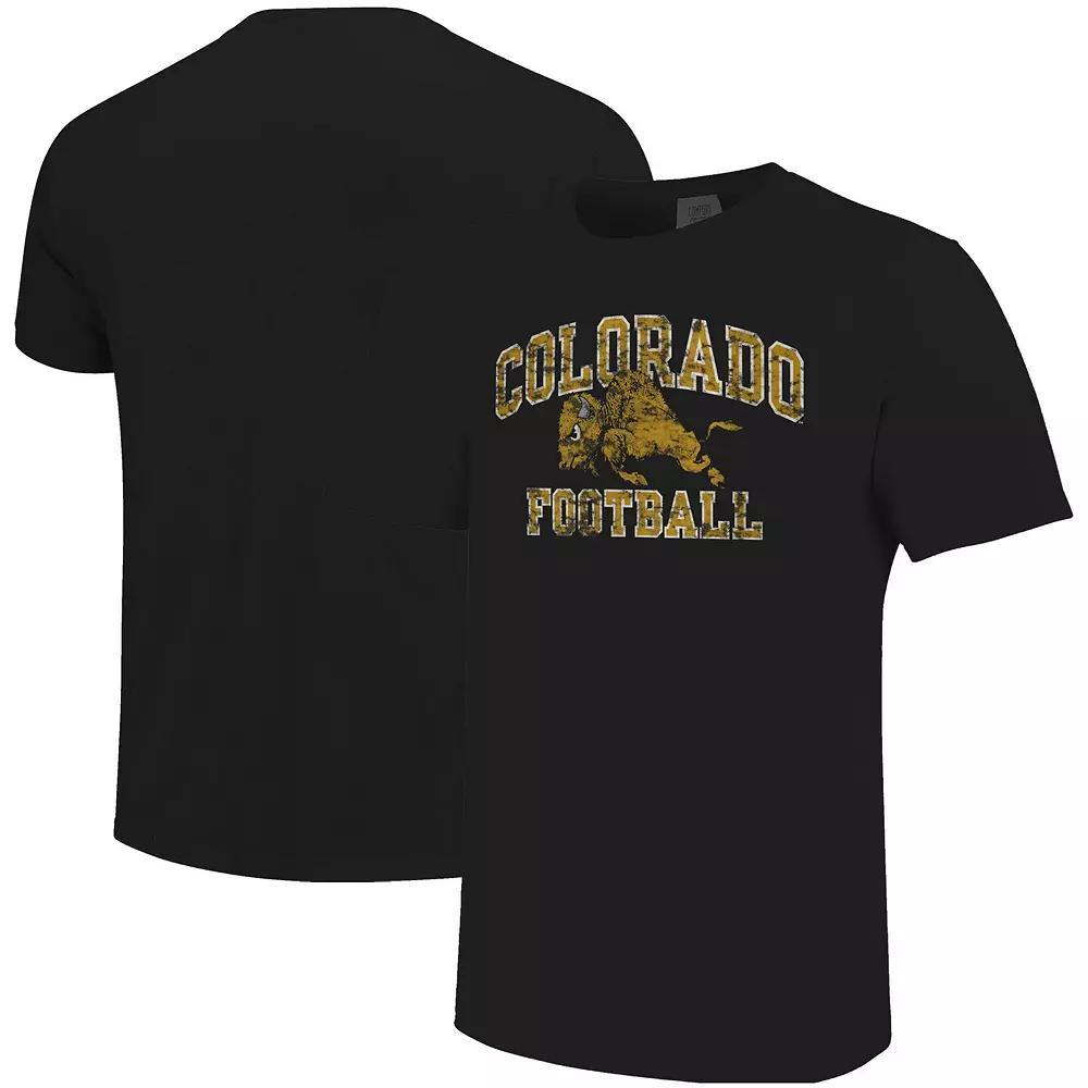 Men's Black Colorado Buffaloes Football Arch Over Mascot Comfort Colors T-Shirt,  Product Image