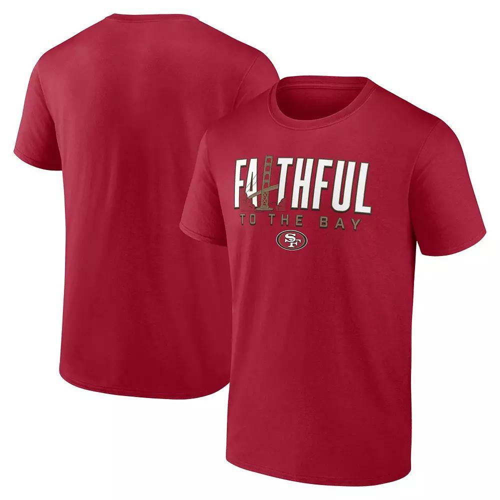 Men's Fanatics Scarlet San Francisco 49ers Hometown Rushing Yards T-Shirt, Size: 2XL, Red Product Image